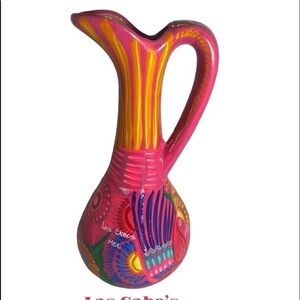 Las Cabos Hot Pink with gold speckles Pitcher
